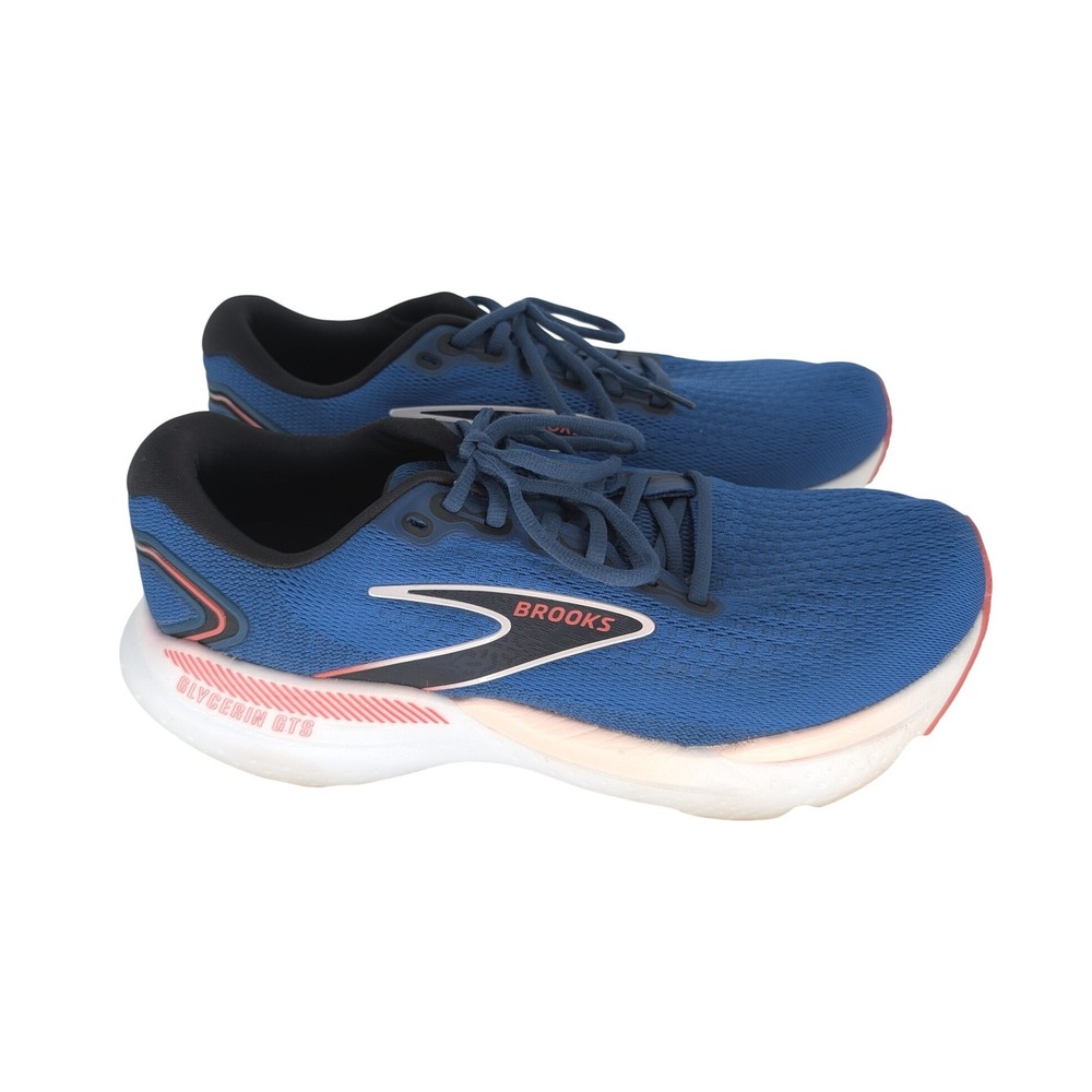 Brooks Glycerin GTS 21 Women 11 Blue Running Shoes Athletic Peformance Sporty